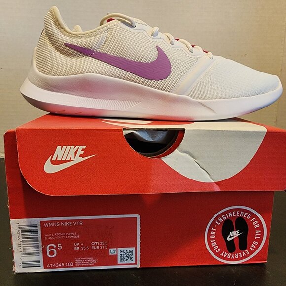 NIB Sz 6.5🔥Nike VTR New Womens White Training Gym Shoes AT4345-100 - Picture 1 of 7